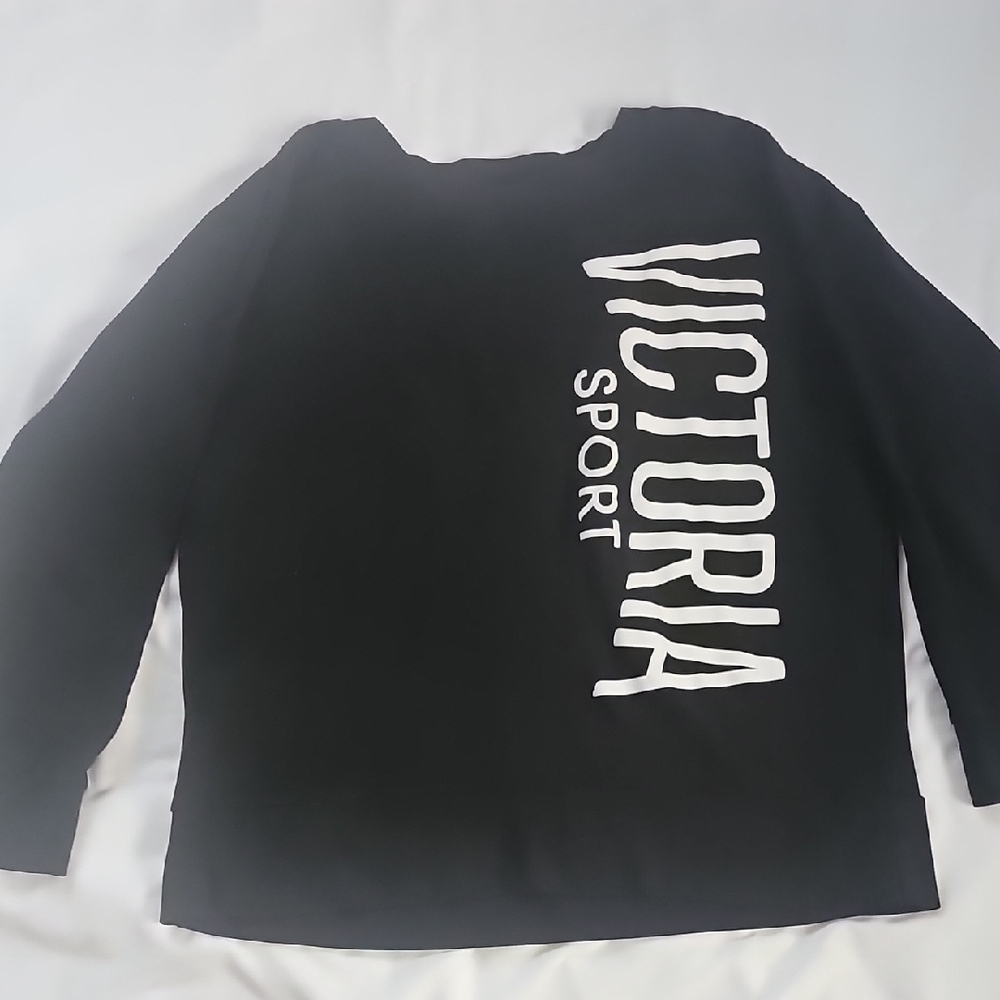 Black Crew Neck Sweater with Bold Text